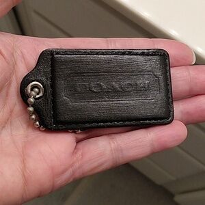 Coach Extra Large Leather Bag Tag Purse Fob